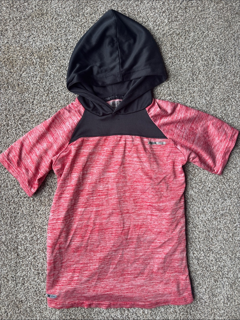 RBX Red and Black Short Sleeve Hooded Tee